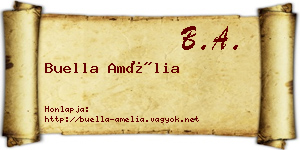 Buella Amélia névjegykártya